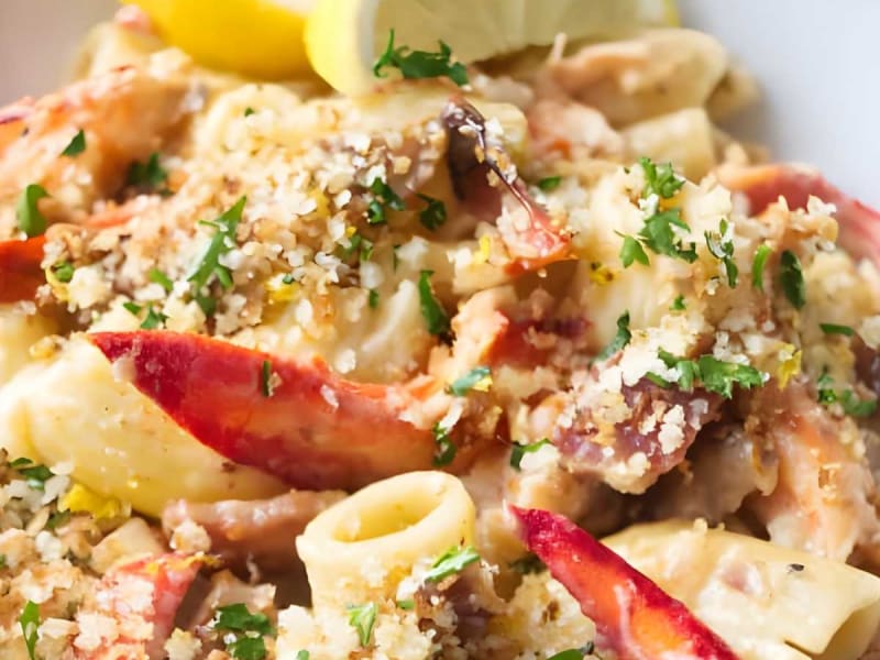 Garlic Butter Lobster Pasta