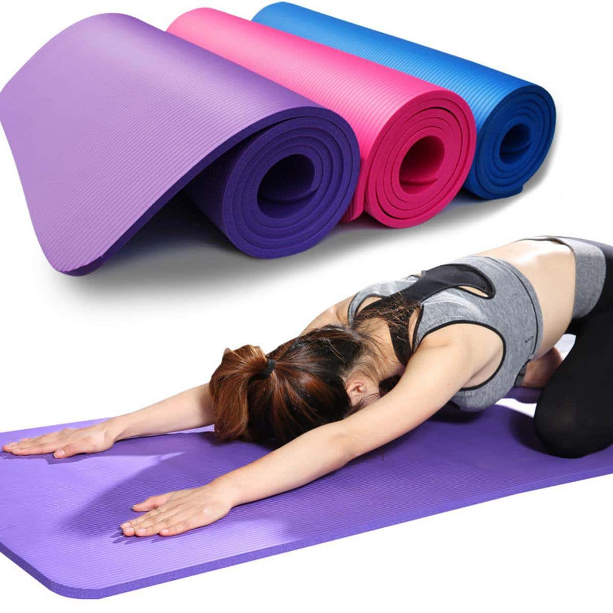 Yoga Mat Bangladesh 6ft x 2ft – Eco-Friendly TPE Non-Slip 6mm Gym Mat