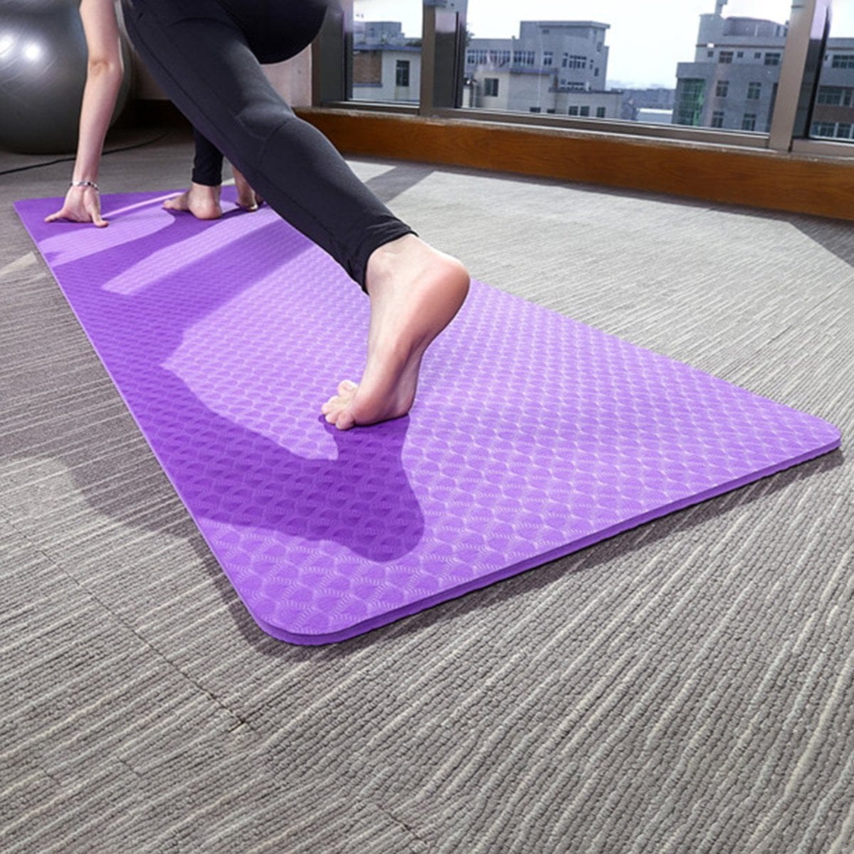Yoga Mat Bangladesh 6ft x 2ft – Eco-Friendly TPE Non-Slip 6mm Gym Mat — photo 2