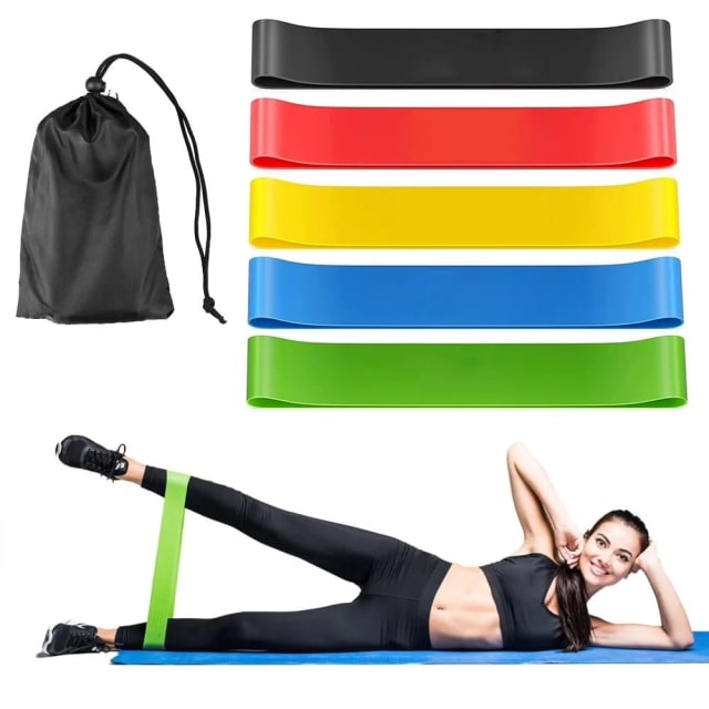 Resistance bands set for home workouts