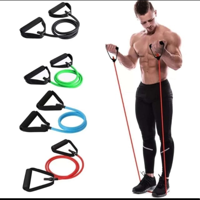 120cm resistance band any colour || Stretching rope with ergonomic handles