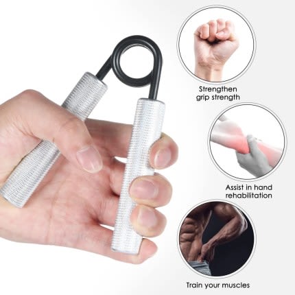 Premium Metal Hand Grip Strengthener – Professional Hand & Forearm Exerciser (Heavy Duty Aluminum)