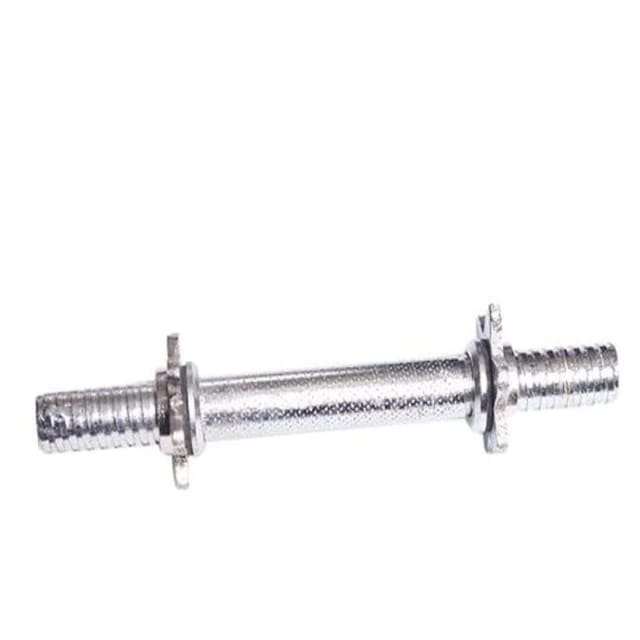 12 Inch Dumbbell Bar Silver – 1 Piece Standard Rod