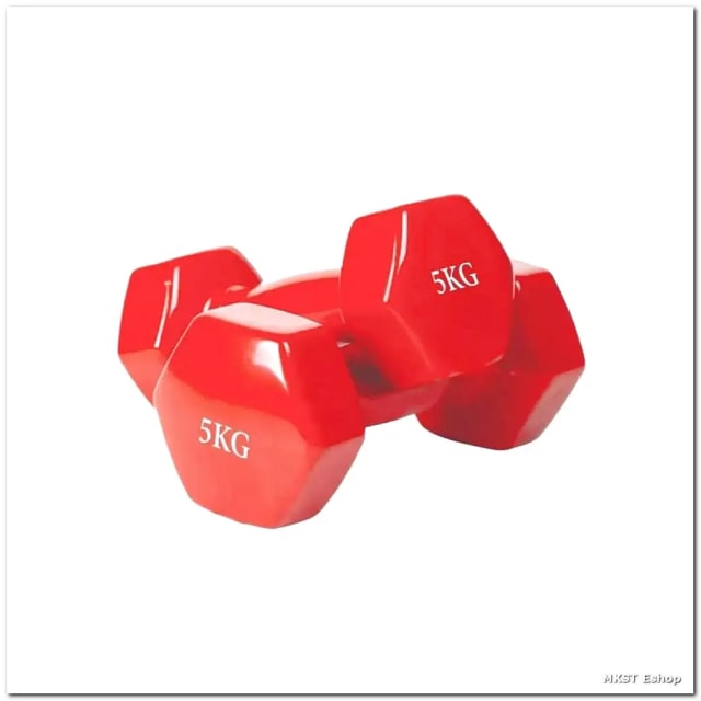 Sports And Fitness Premium Quality 5kg Vinyl Dumbbell 2 Pcs