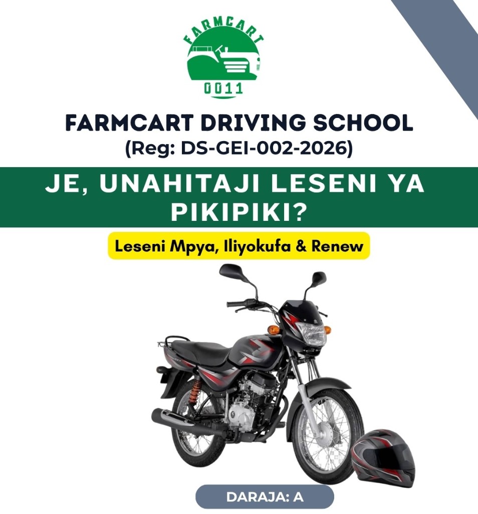 Pikipiki inayotumika kwa mafunzo ya leseni Daraja A
