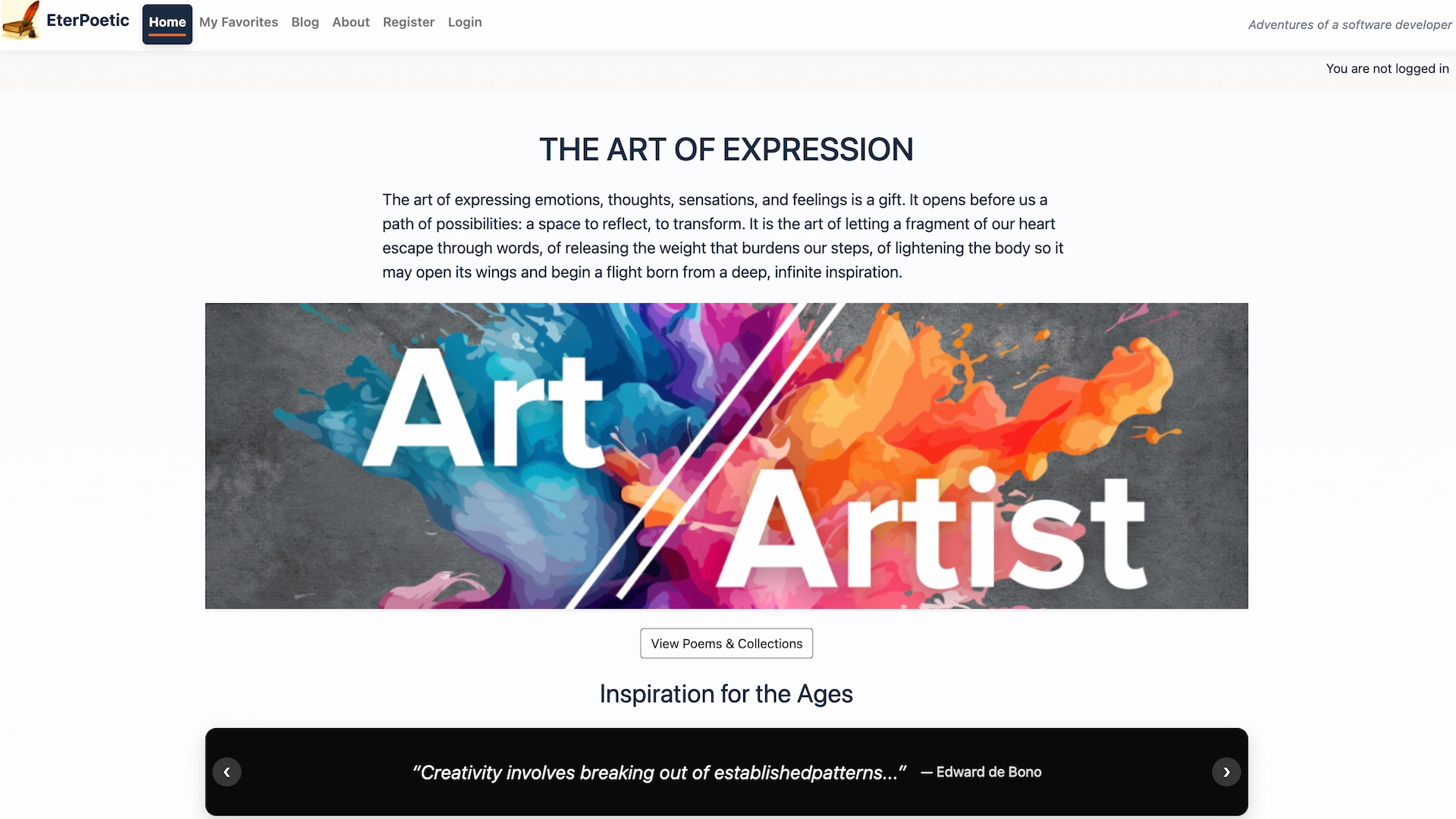 EterPoetic — Poetry Platform
