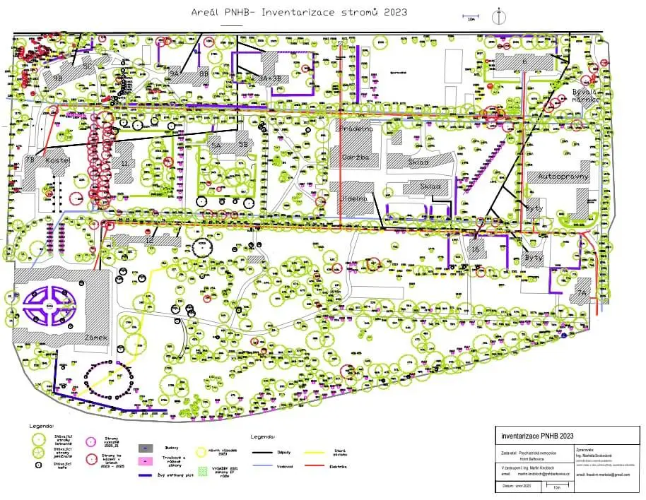 Odborné arboristické poradenství, mapa hodnocení