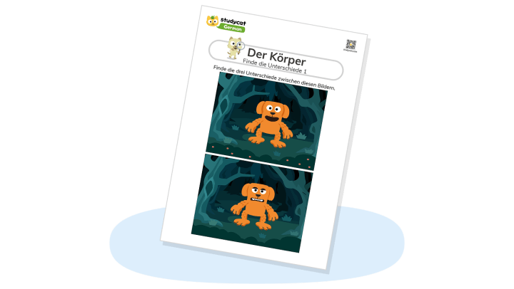 Body spot the difference worksheet 1