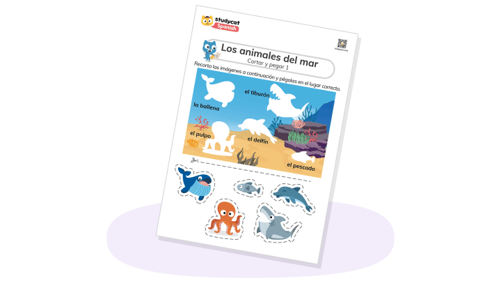 Sea animals cut and paste 1