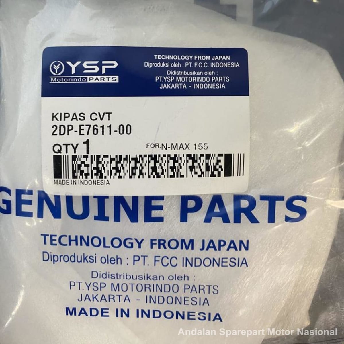 Foto Kipas CVT 2DP-E7611-00