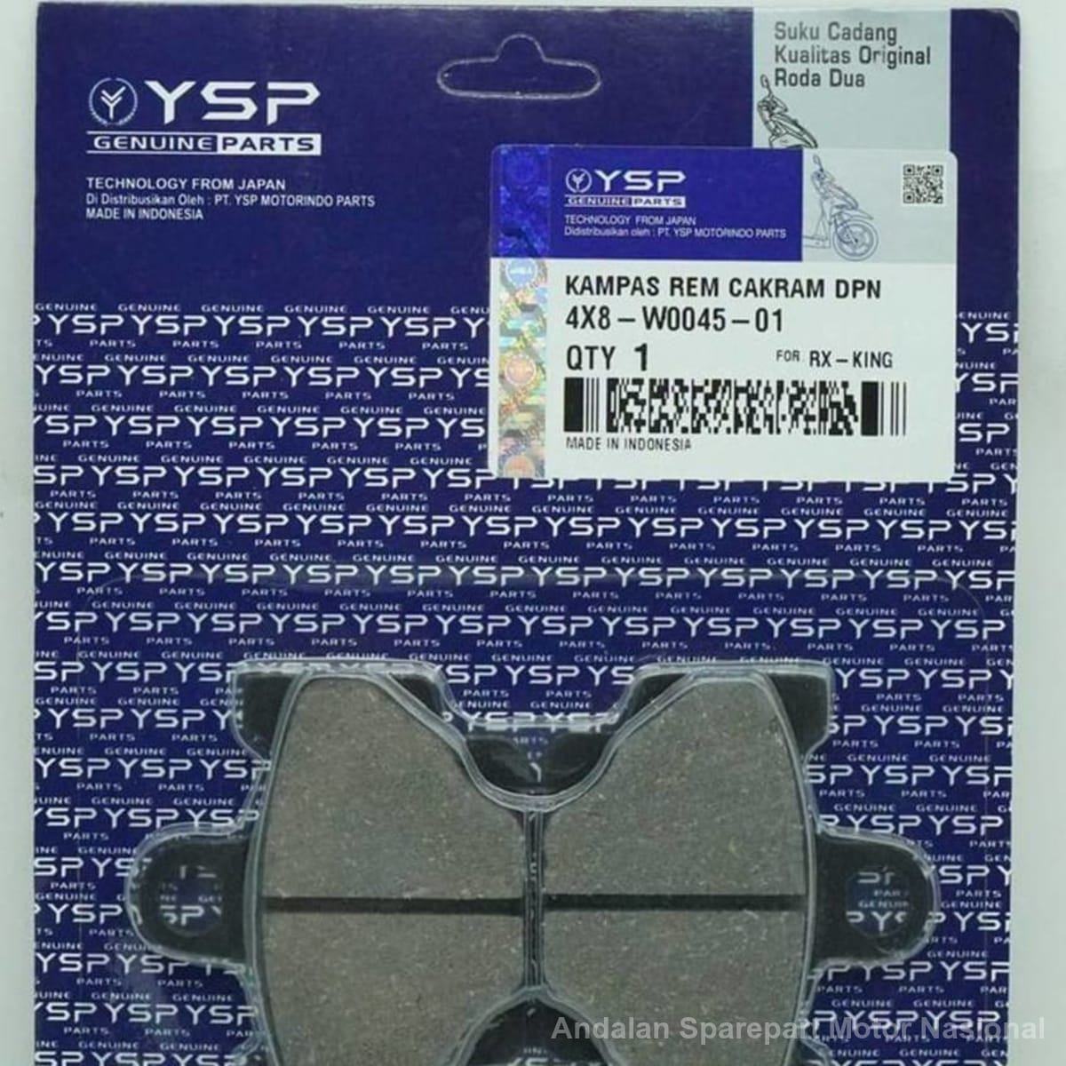Foto Kampas Rem Cakram Diskpad Press 4X8-W0045-01