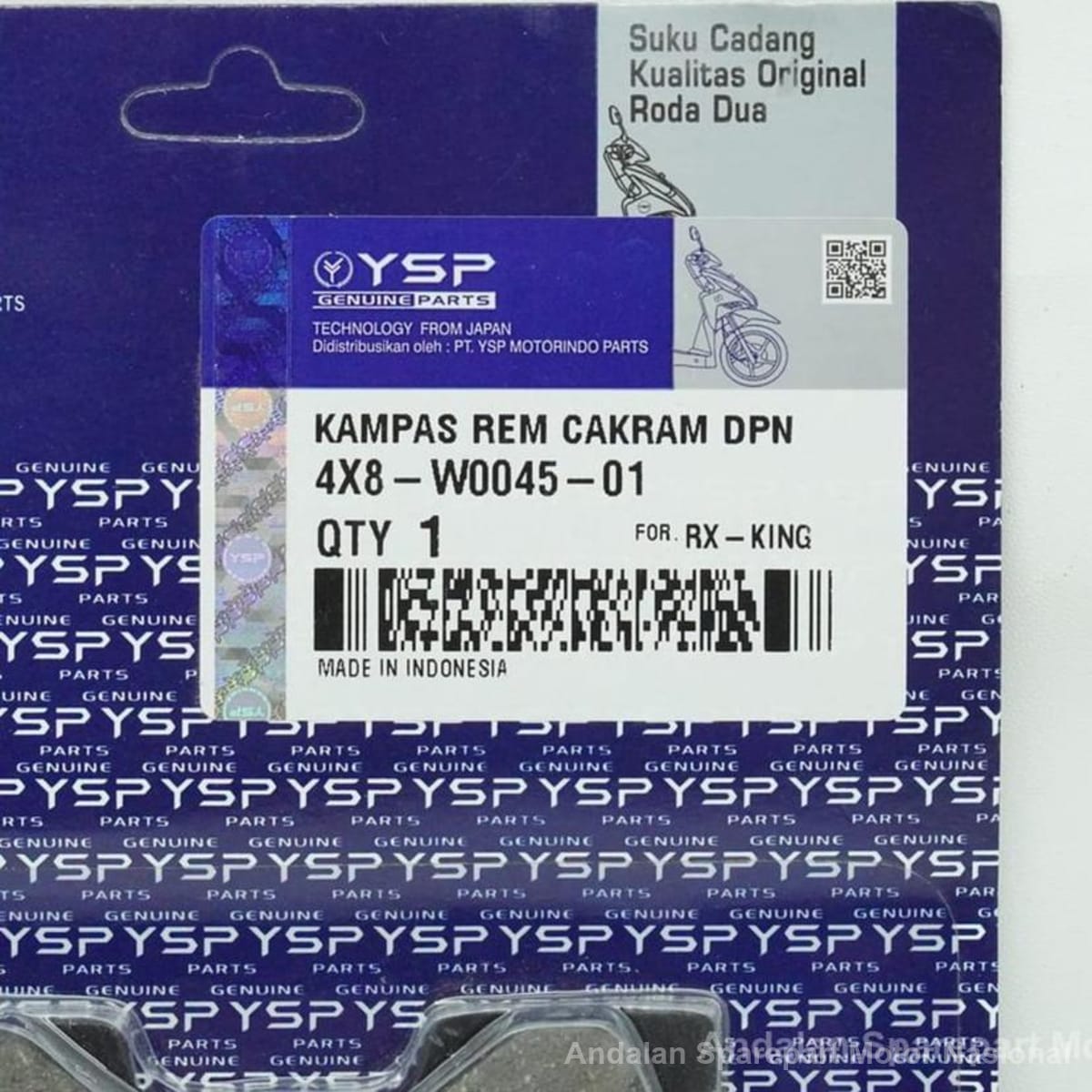 Foto Kampas Rem Cakram Diskpad Press 4X8-W0045-01