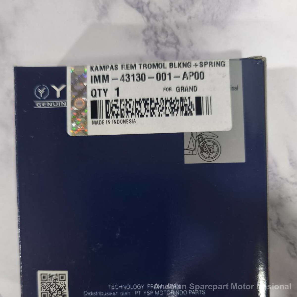 Foto Kampas Rem Tromol + Spring 43130-001-AP00