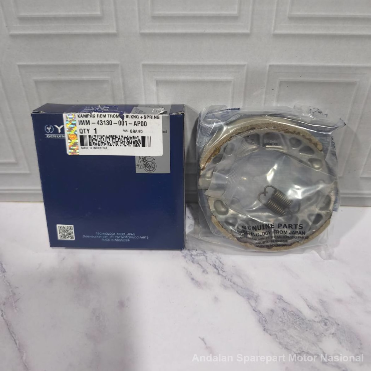 Foto Kampas Rem Tromol + Spring 43130-001-AP00