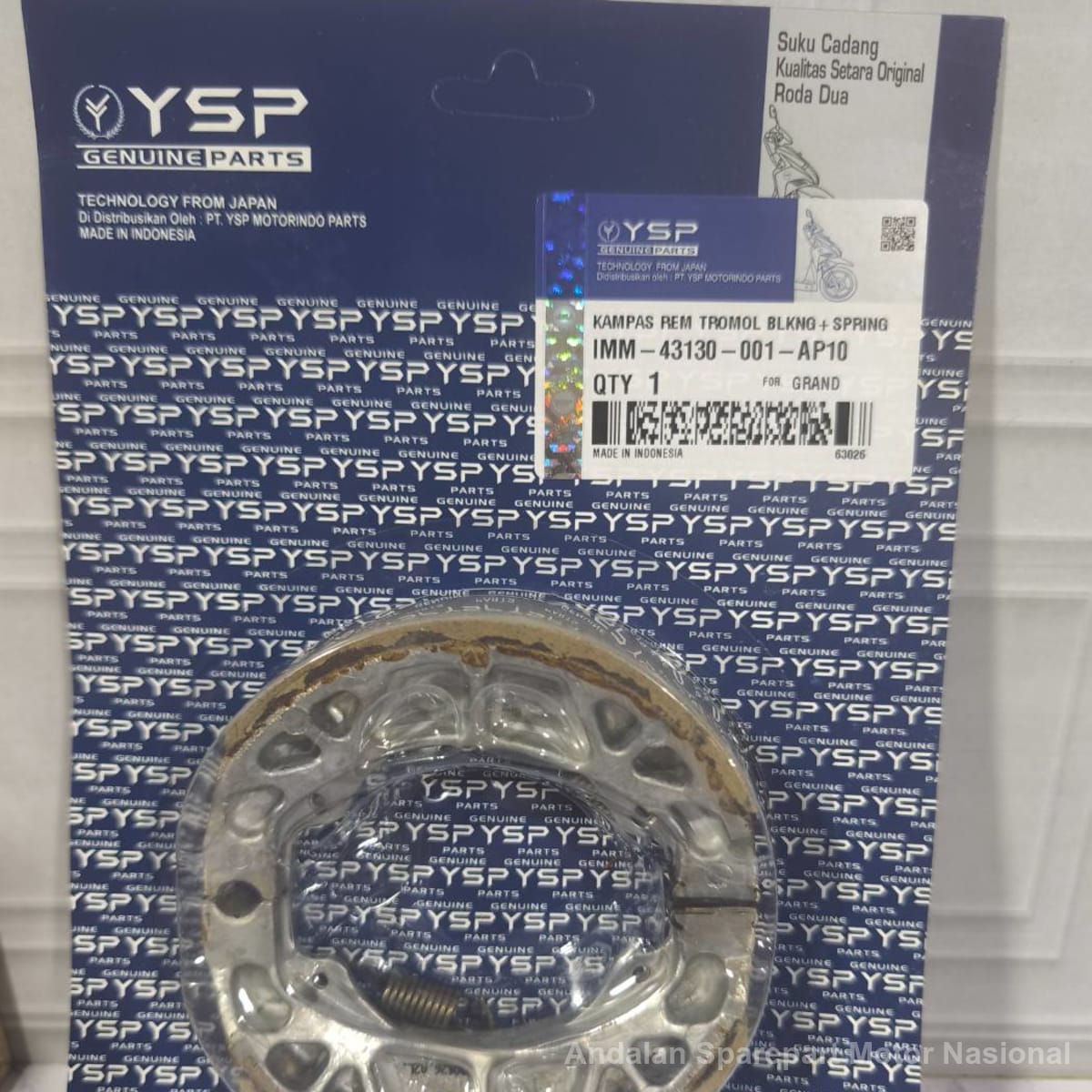 Foto Kampas Rem Tromol + Spring 43130-001-AP10