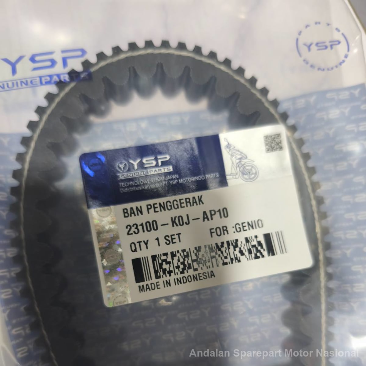 Foto Vanbelt Assy + Roller Set 23100-K0J-AP10