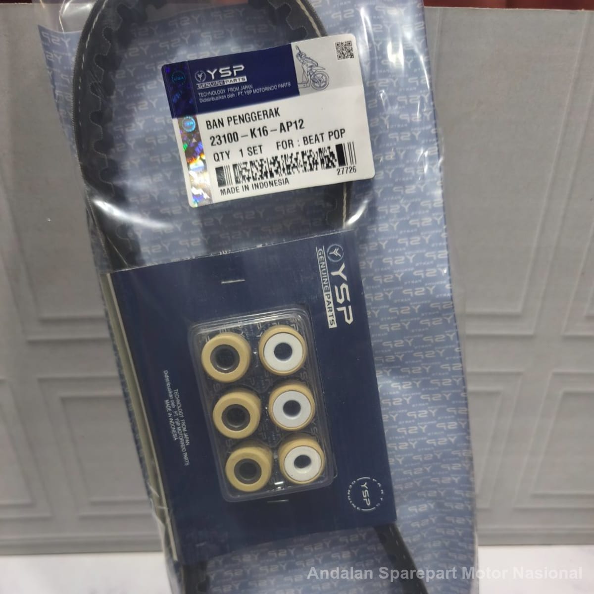 Foto Vanbelt Assy + Roller Set 23100-K16-AP12