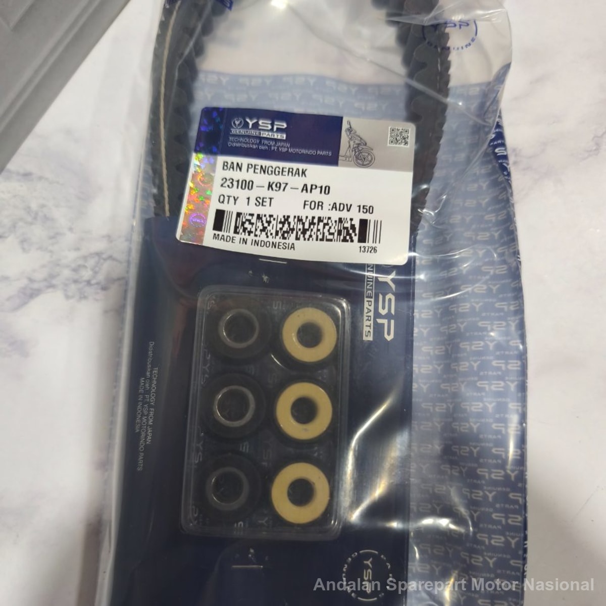 Foto Vanbelt Assy + Roller Set 23100-K97-AP10