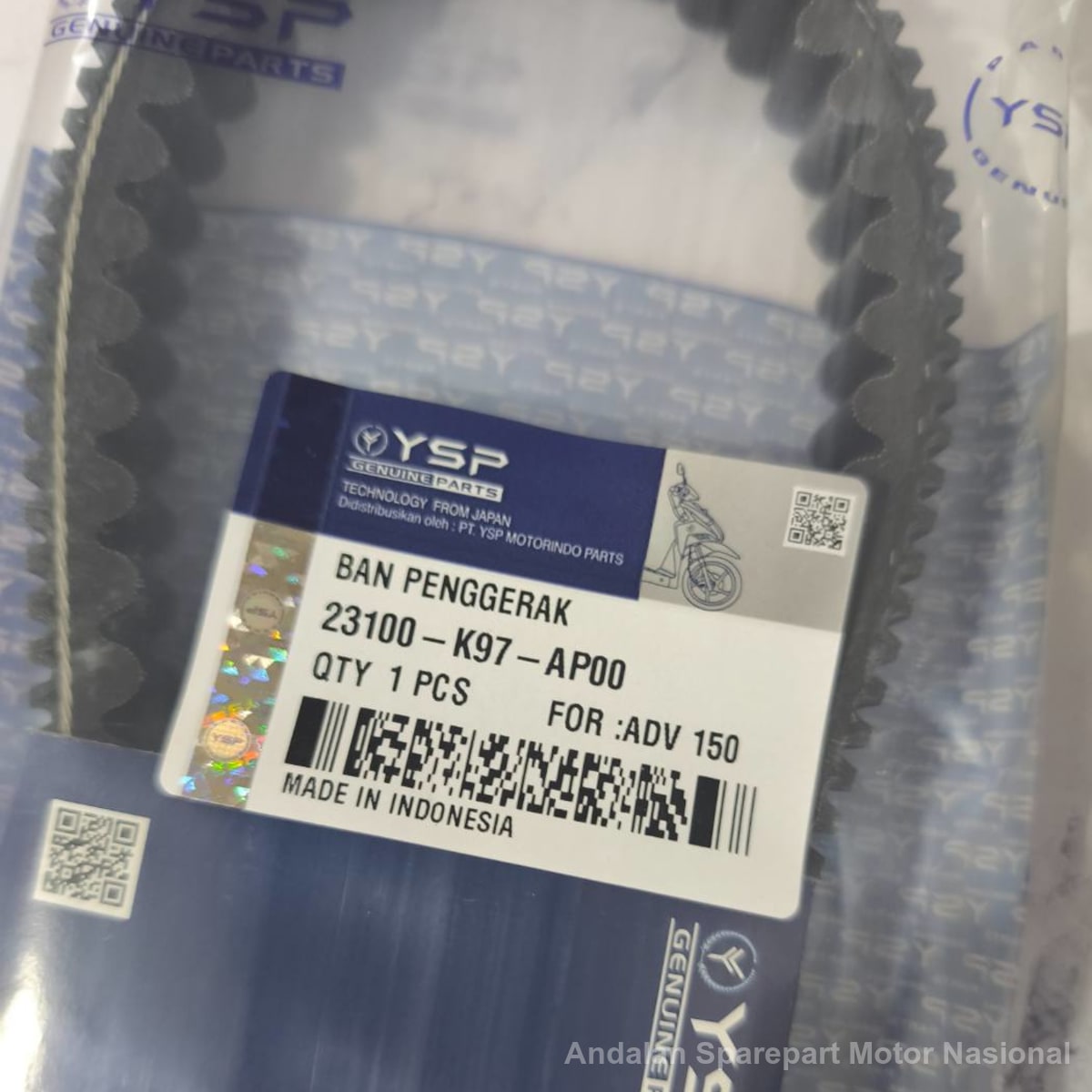 Foto Vanbelt 23100-K97-AP00