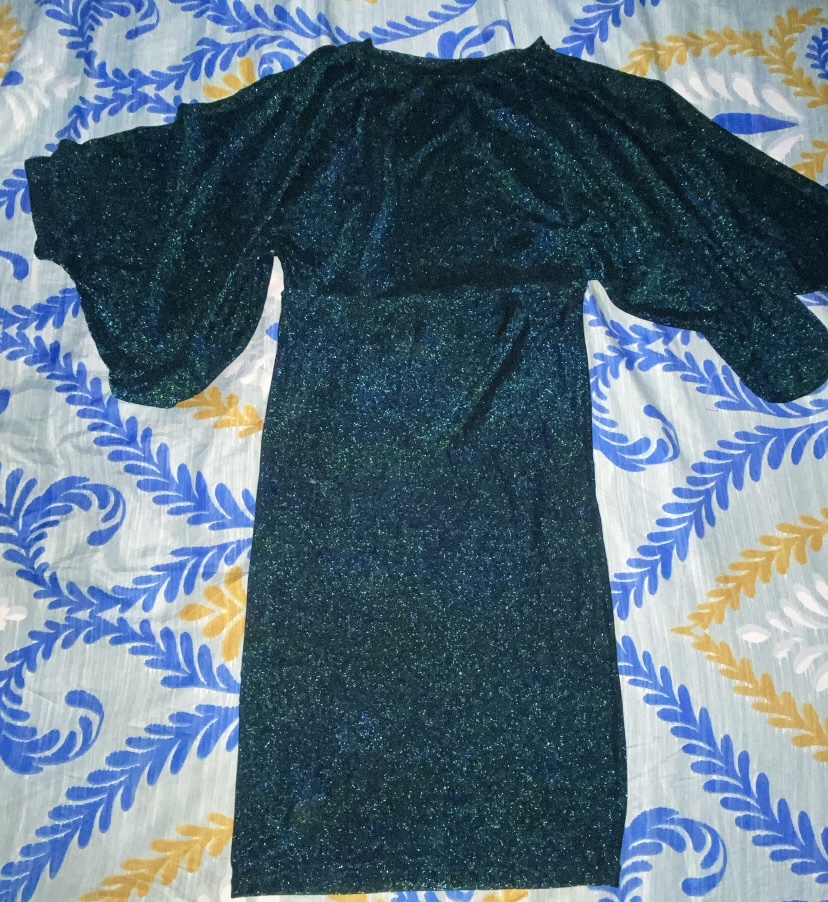Emerald Sparkle Stretch Dress
