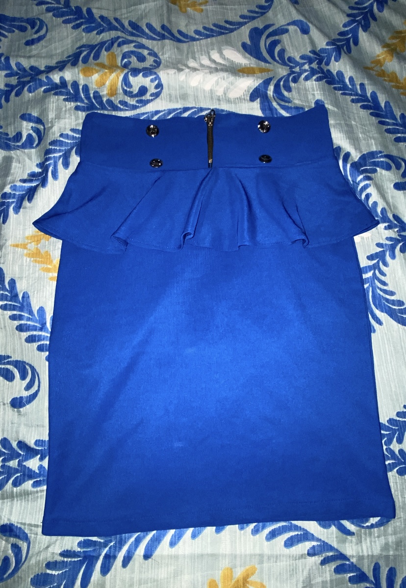 Blue corporate skirt