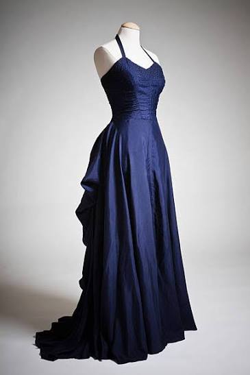 Blue dinner dress
