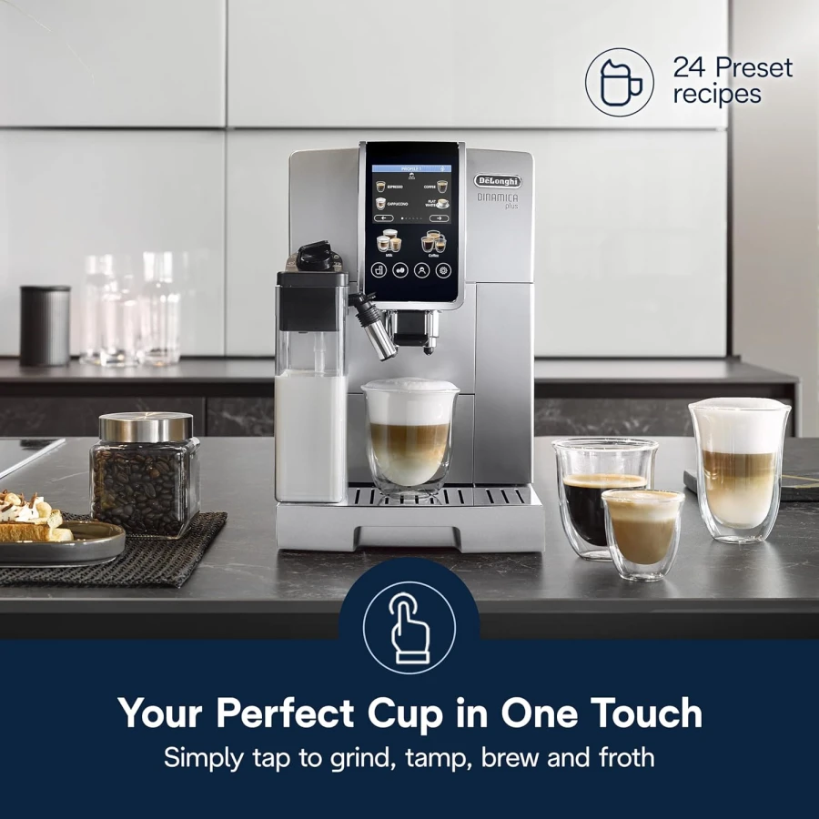 De'Longhi Dinamica Plus with touchscreen and LatteCrema system