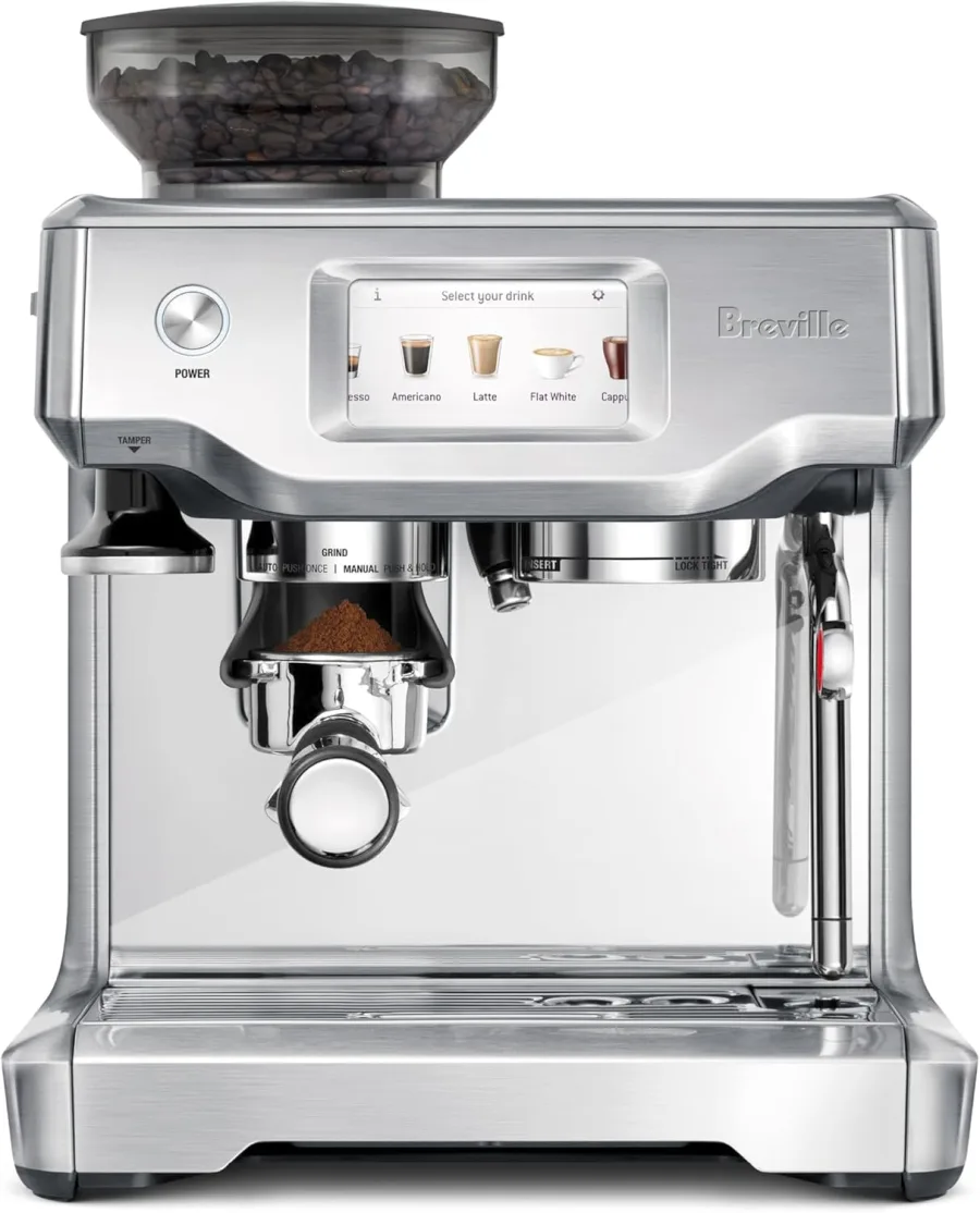 Breville Barista Touch espresso machine with touchscreen display