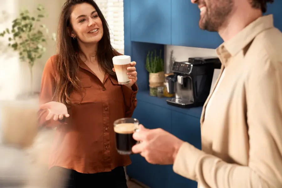 Philips 2200 Series espresso machine with its classic steam wand milk frother