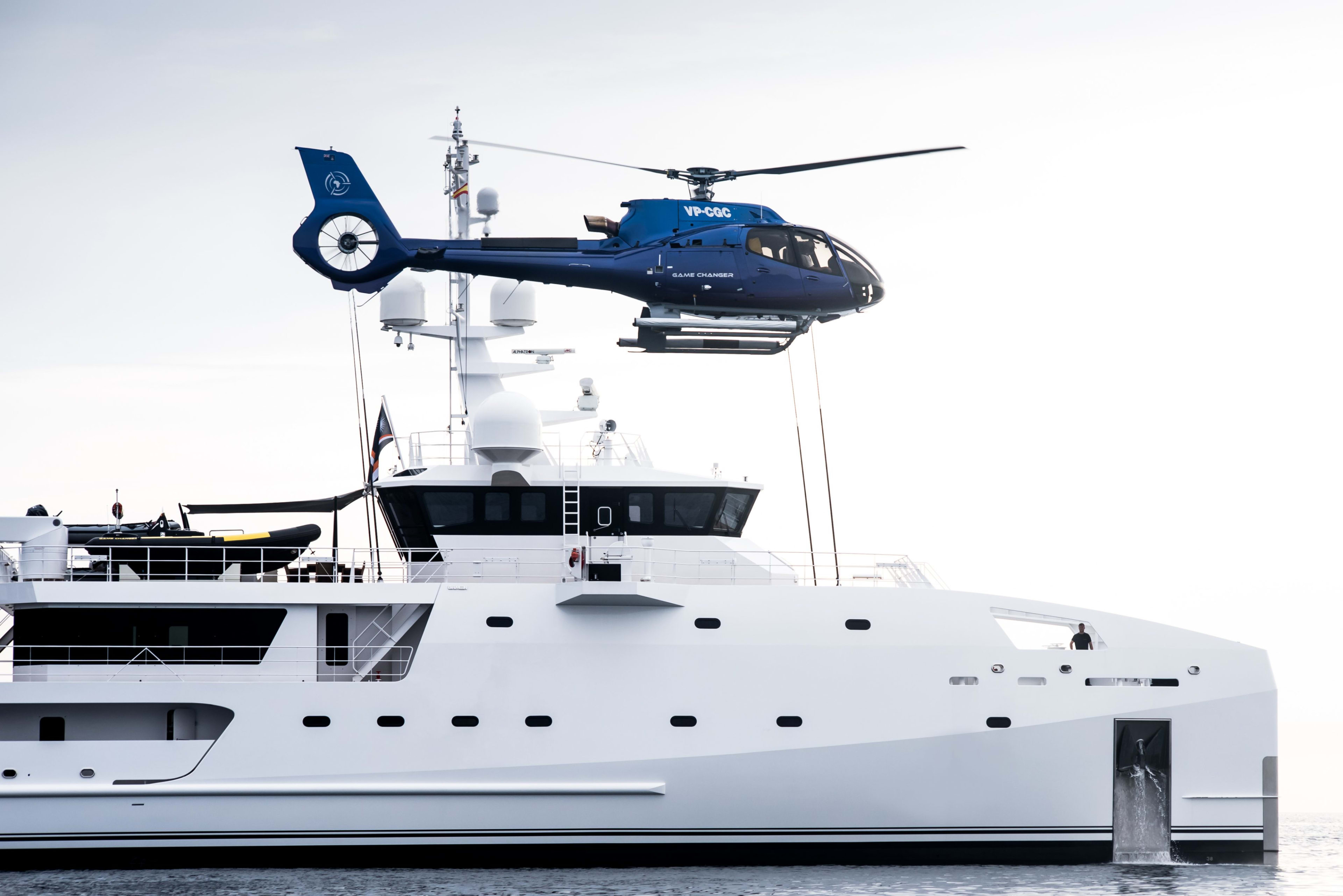 biggest superyacht support vessel