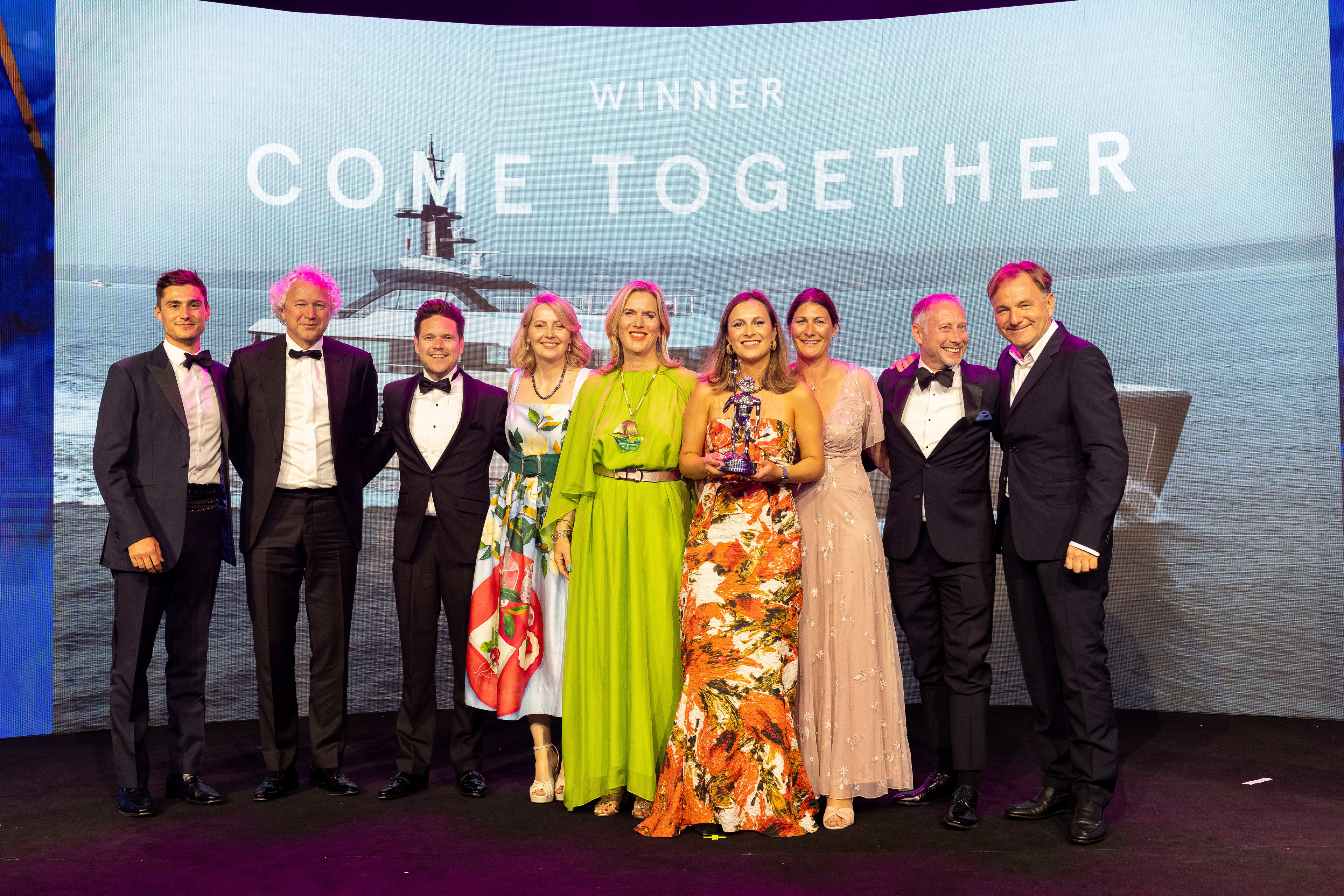 COME TOGETHER wins her category at the 2023 World Superyacht Awards