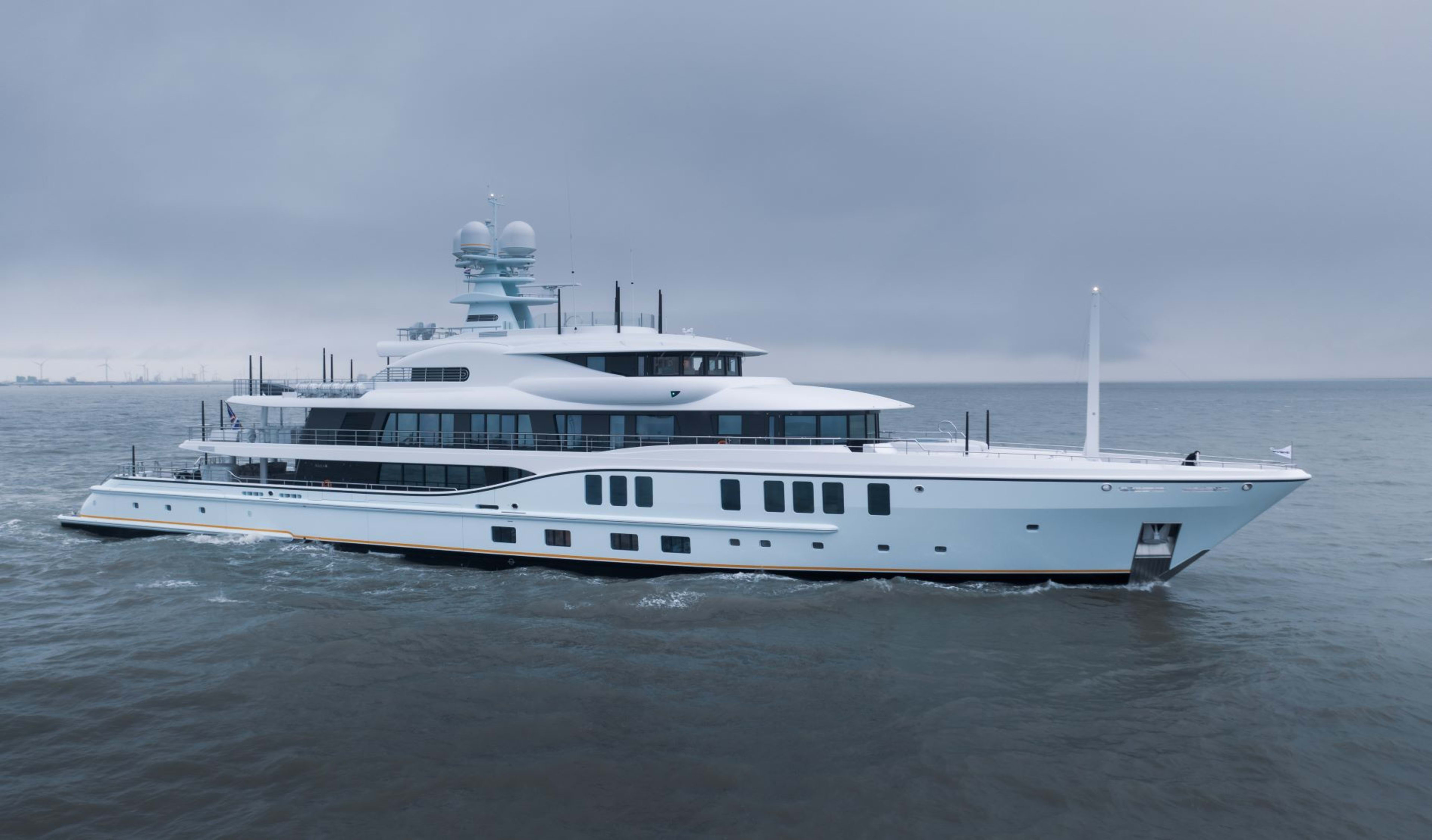 Amels 242 AVANTI Sets Sail 