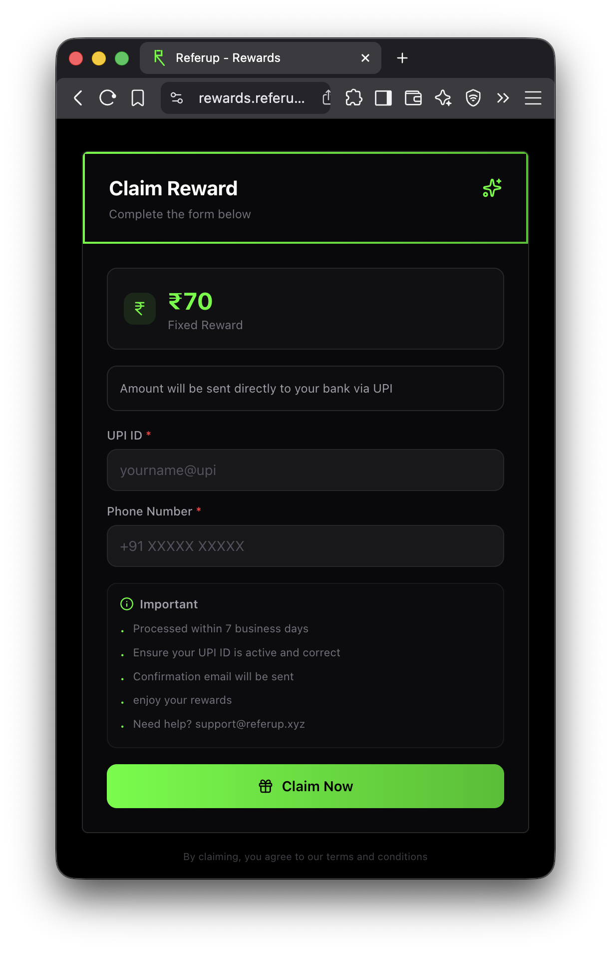 Earn Rewards