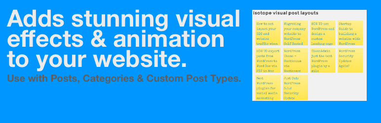 Isotope Visual Layouts Pro banner