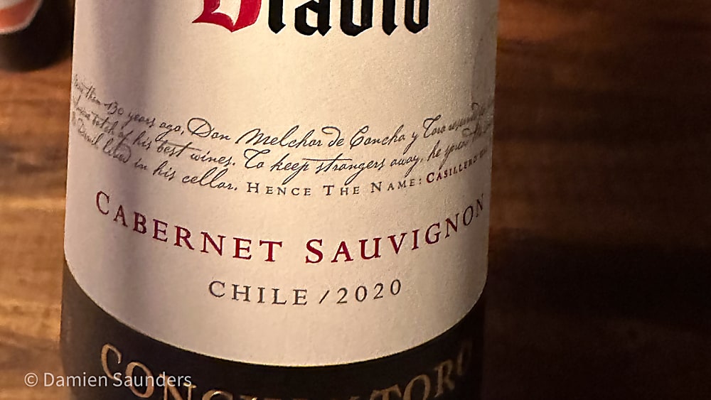 Bottle of Cabernet Sauvignon wine from Chile Bottle of Cabernet Sauvignon wine from Chile