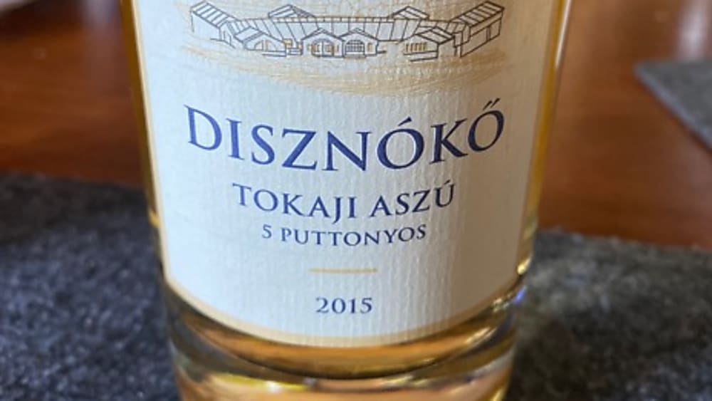 a bottle of Tokaji sweet wine