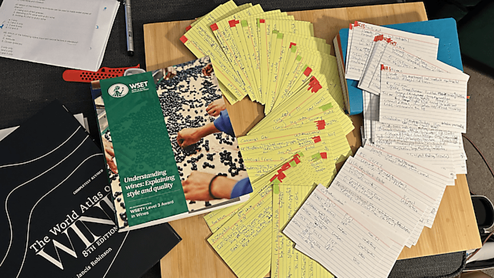 Damien writes about studying for WSET Level 3 Award in wine Damien writes about studying for WSET Level 3 Award in wine