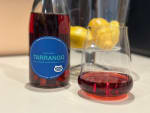 a bottle of Tarrango wine and a glass