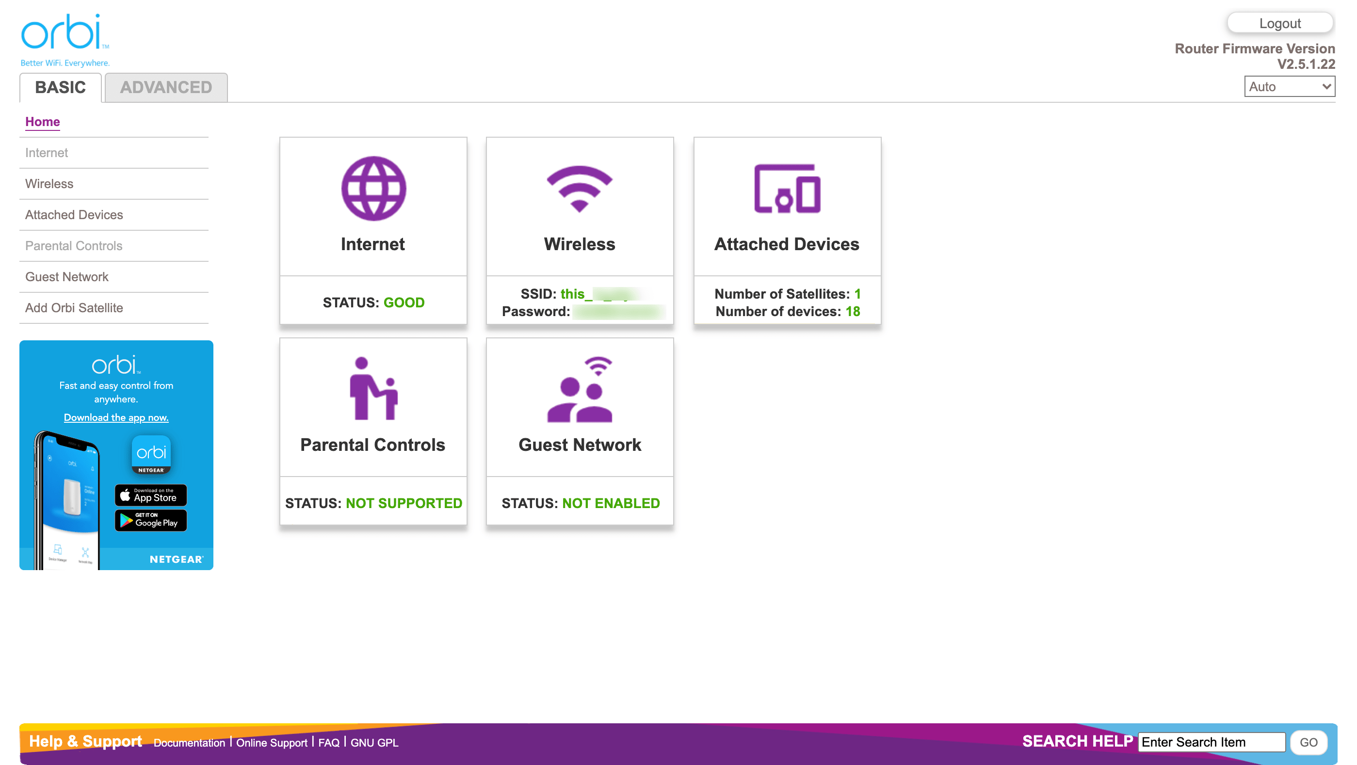 Using Netgear Orbi RBR40 with Asus DSL-AC88U to extend a home network