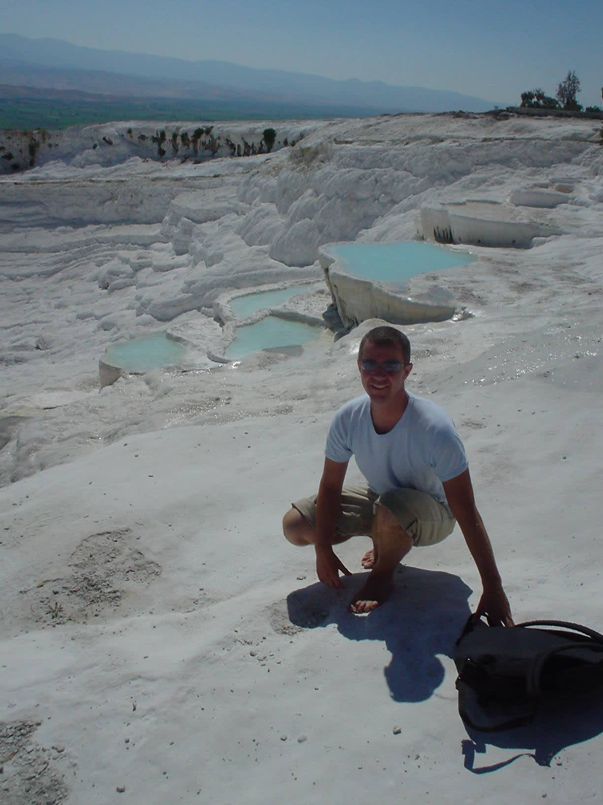 Picture of Damien Saunders at Pammukale Turkey in 2004 Picture of Damien Saunders at Pammukale Turkey in 2004