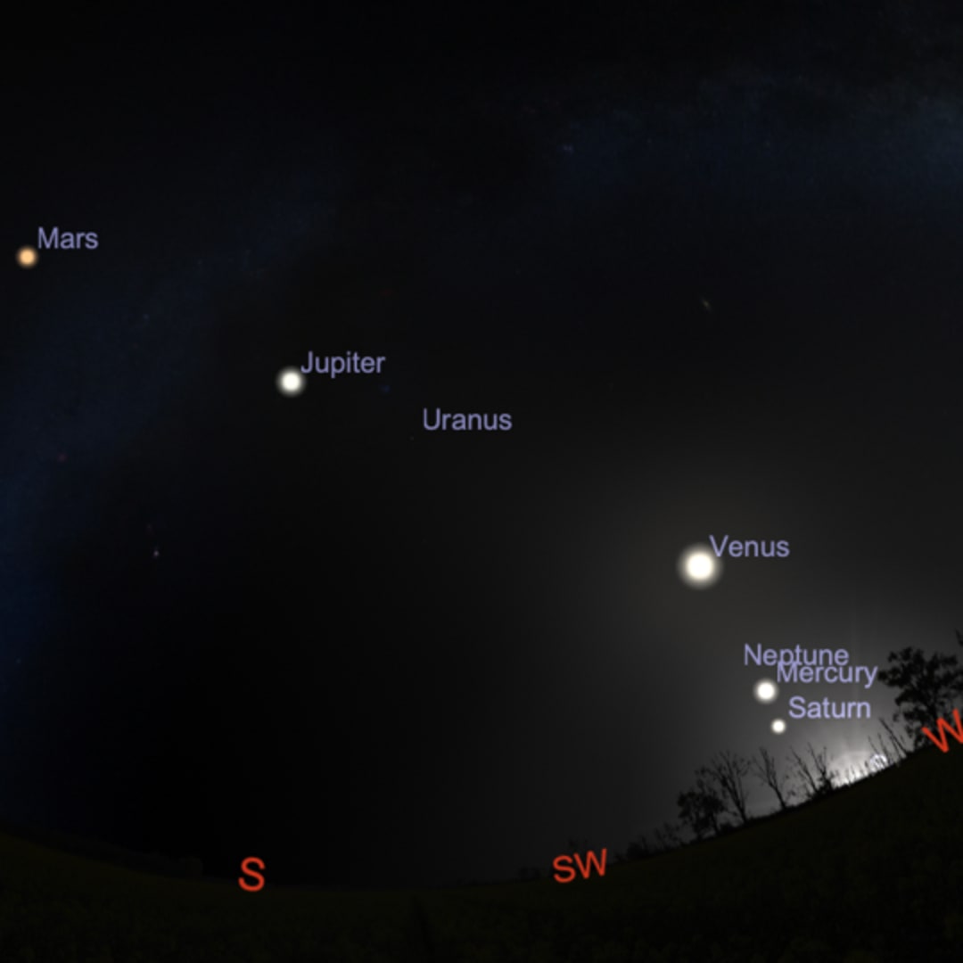 Fenomena Langka Parade Tujuh Planet di Langit Malam Februari 2025