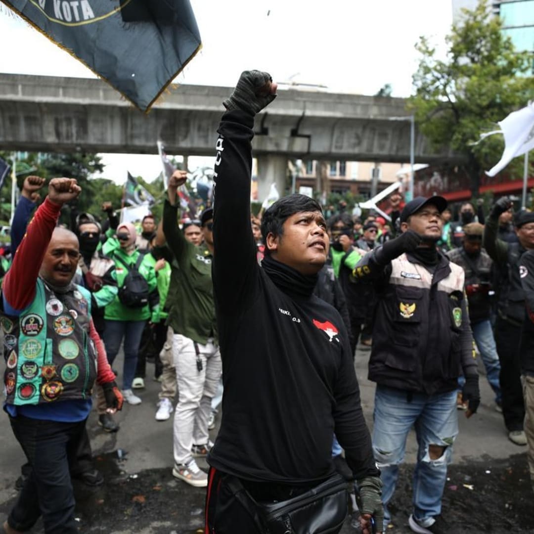 Puluhan Ribu Driver Ojol Demo Tuntut Regulasi Adil dan Tarif yang Wajar