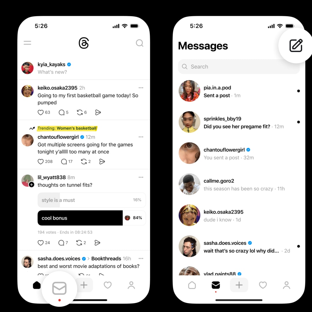 Threads Luncurkan Fitur Pesan Langsung untuk Semua Pengguna dengan Batasan Awal
