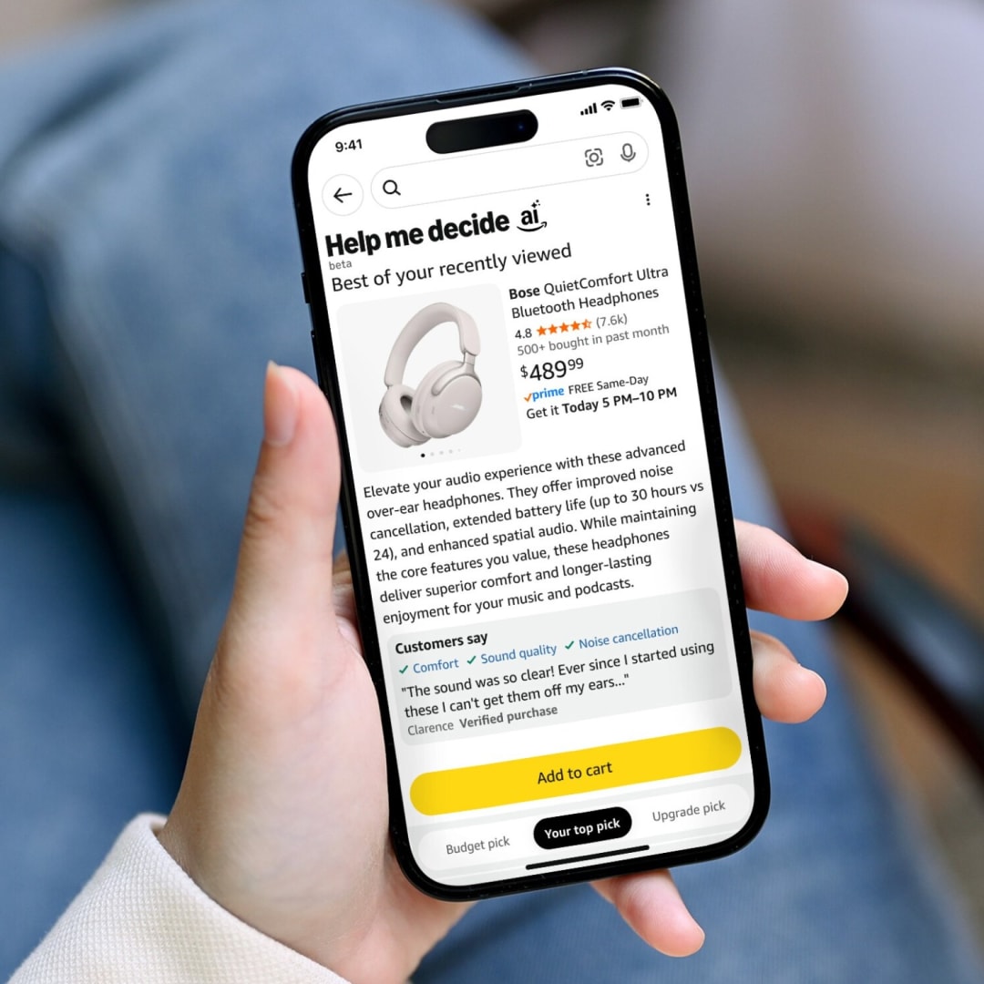 Amazon Perkenalkan AI 'Help me decide' untuk Memudahkan Memilih Produk