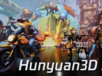 Tencent Buka Akses Hunyuan3D 2.0, Permudah Kreasi 3D dengan AI Cepat