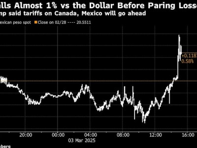 Dampak Tarif 25% Trump: Nilai Tukar Dollar Kanada dan Peso Turun Tajam