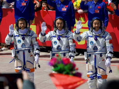 Tim Astronot China Jalani Misi Enam Bulan di Stasiun Tiangong Dengan Penelitian Unik