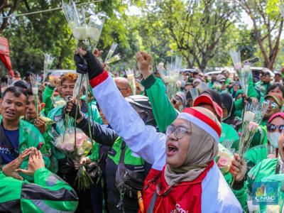 Serikat Ojek Online Dorong Tunjangan Jaminan Sosial Melalui Perpres