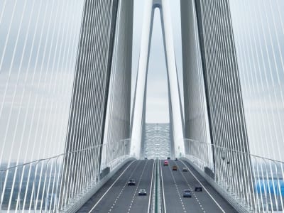 Jembatan Kabel Tersuspensi Terpanjang Dunia Dengan Desain Asimetris Revolusioner di China