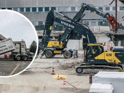 Mesin Konstruksi Listrik Volvo Cetak Rekor Proyek Dekontruksi Ramah Lingkungan